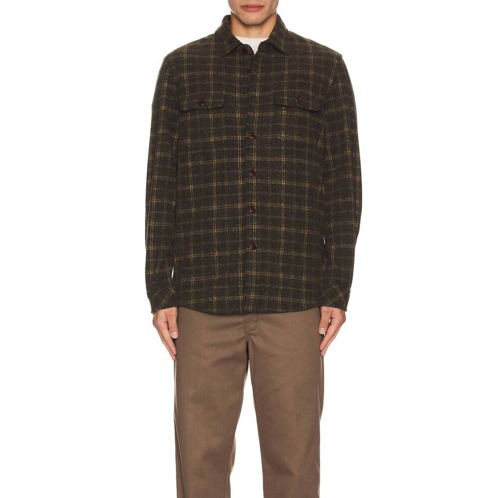 NEW RAILS alder shirt in saffron earth